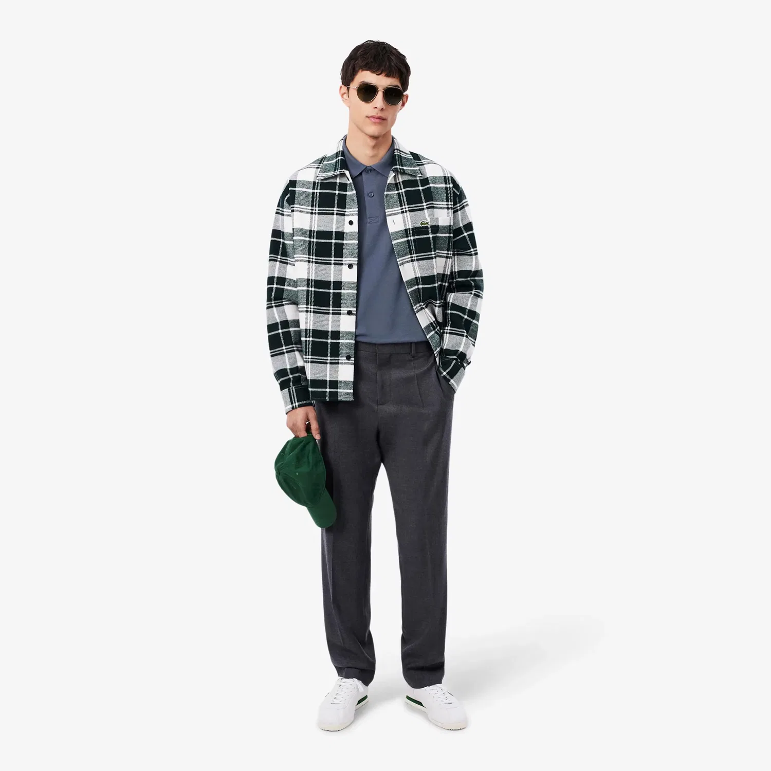 Поло мужское классическое Lacoste, Petrol — фото 4