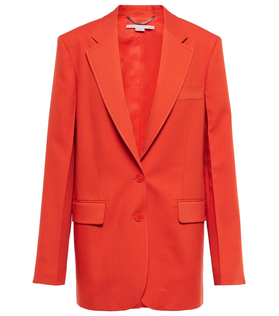 

Однобортный твиловый блейзер Stella McCartney, Chilli Red