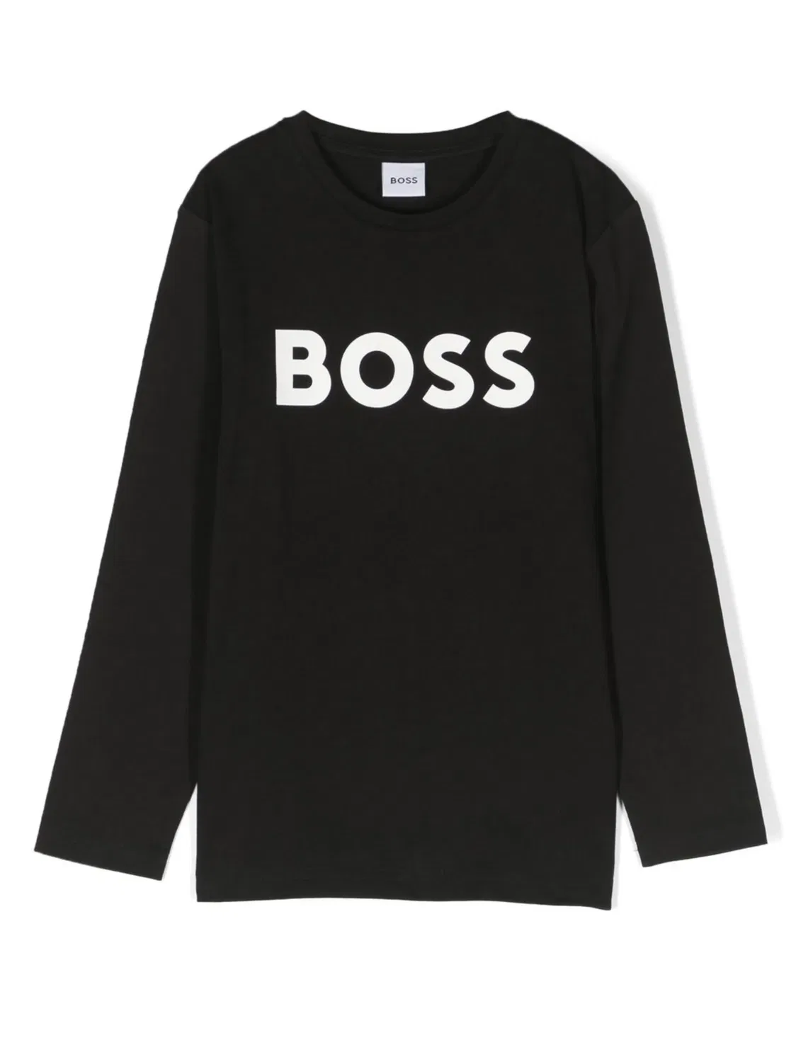 BOSS Футболка с логотипом черная