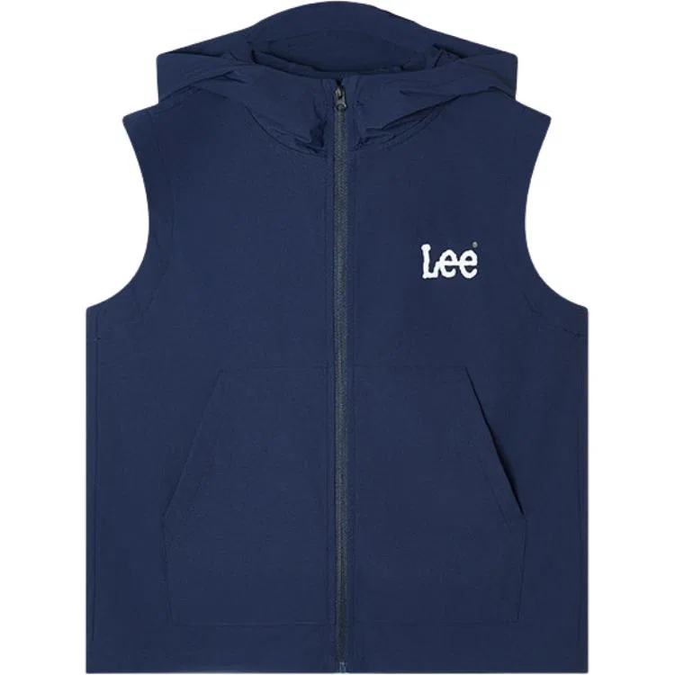 Детские жилеты с капюшоном и принтом Lee, Navy Blue