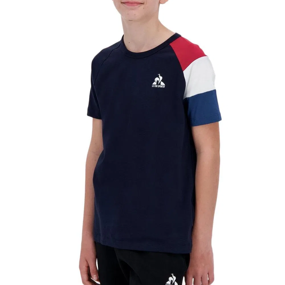 Детская футболка с круглым вырезом Le Coq Sportif, Schwarz