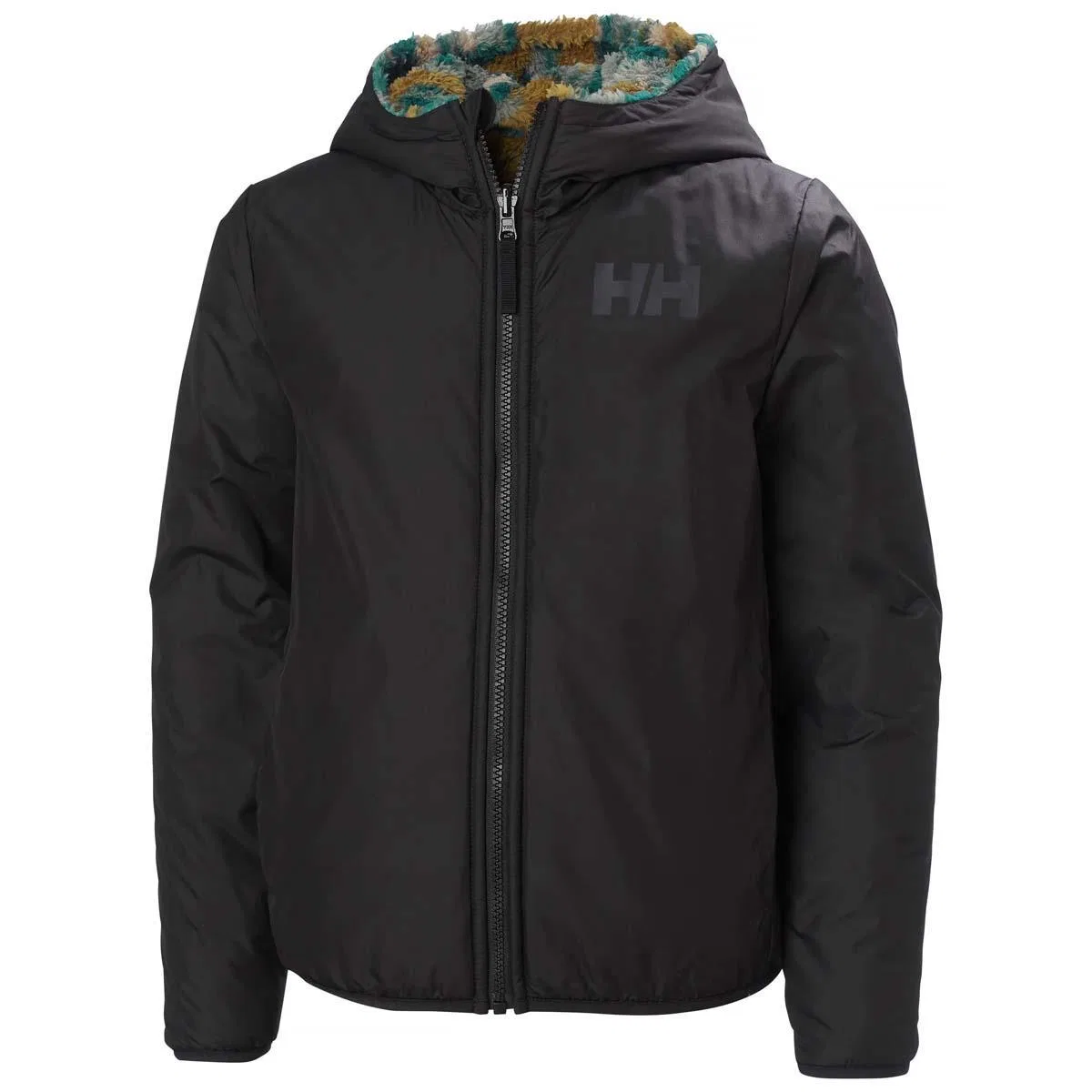 Куртка-реверс с капюшоном Champ Reversible Jacket Helly Hansen, Black Splash Camo Aop — фото 3