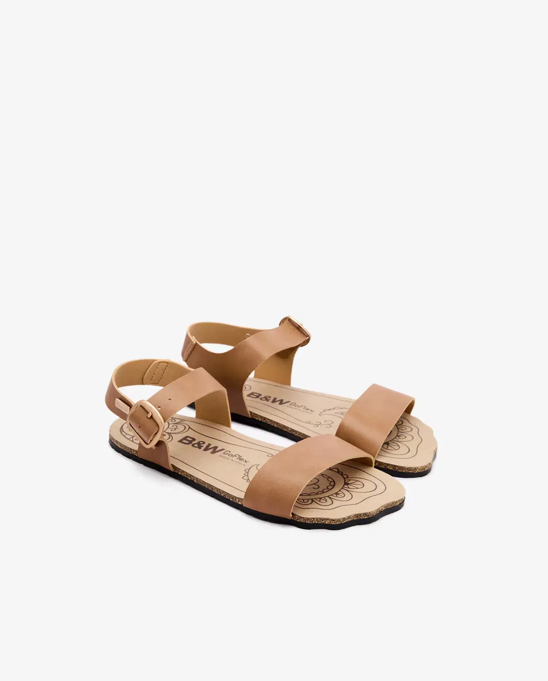 Детские сандалии для девочек без каблука Barefoot GoFlex Conguitos, Marrón — фото 3