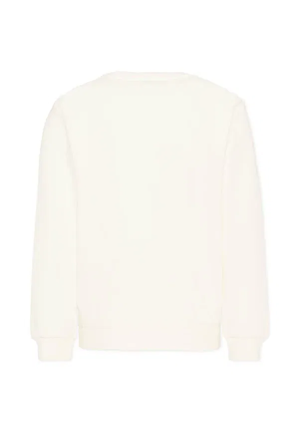 Свитшот с принтом из 100% хлопка Tru Trussardi Junior, ivory, слоновая кость — фото 2