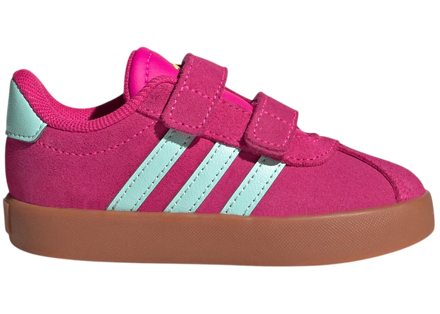 Детские кроссовки Lifestyle VL Court 3.0 Adidas, Shock Pink Semi Flash Aqua Lucid Lemon