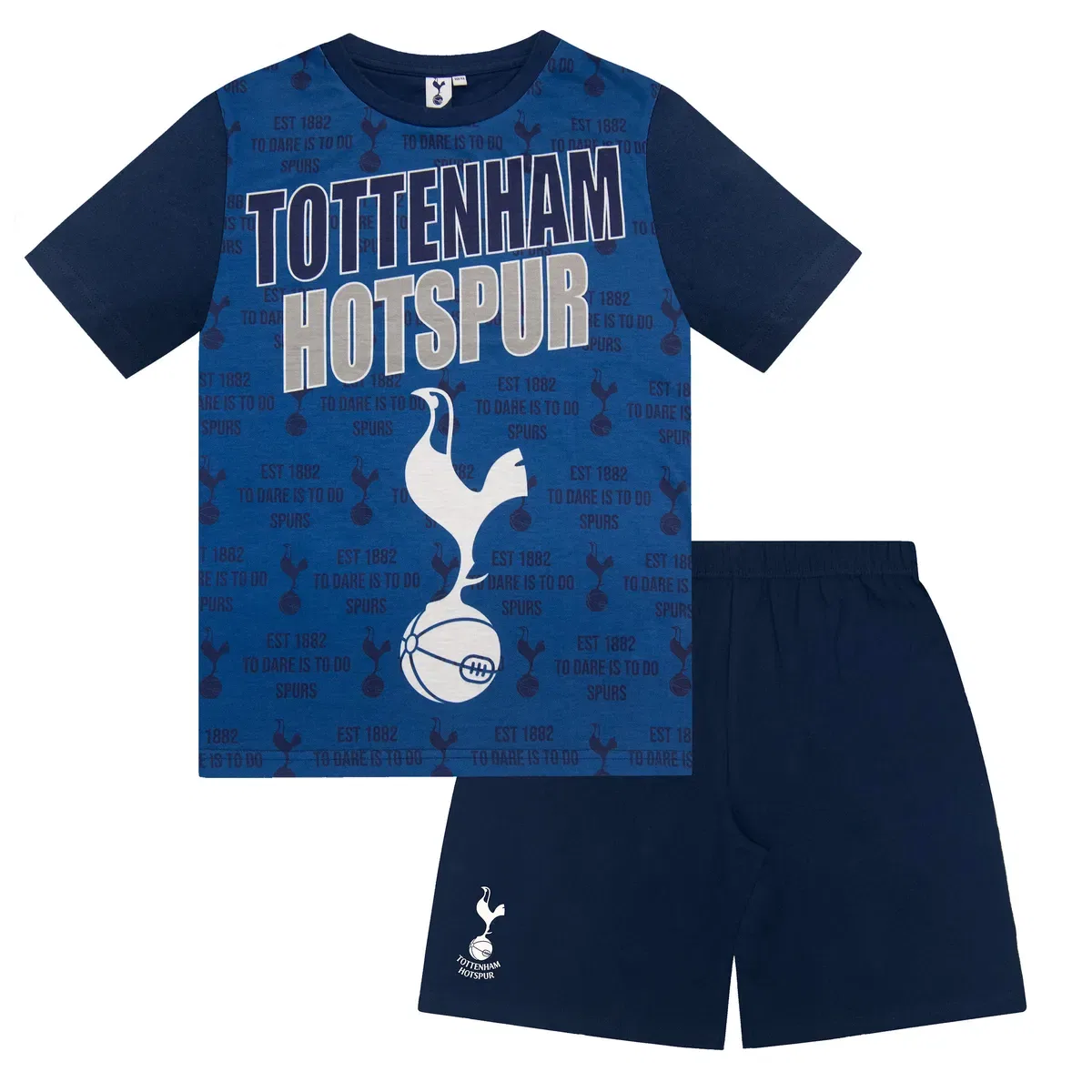 Детский комплект пижамы с коротким рукавом Tottenham Hotspur Fc, Navy