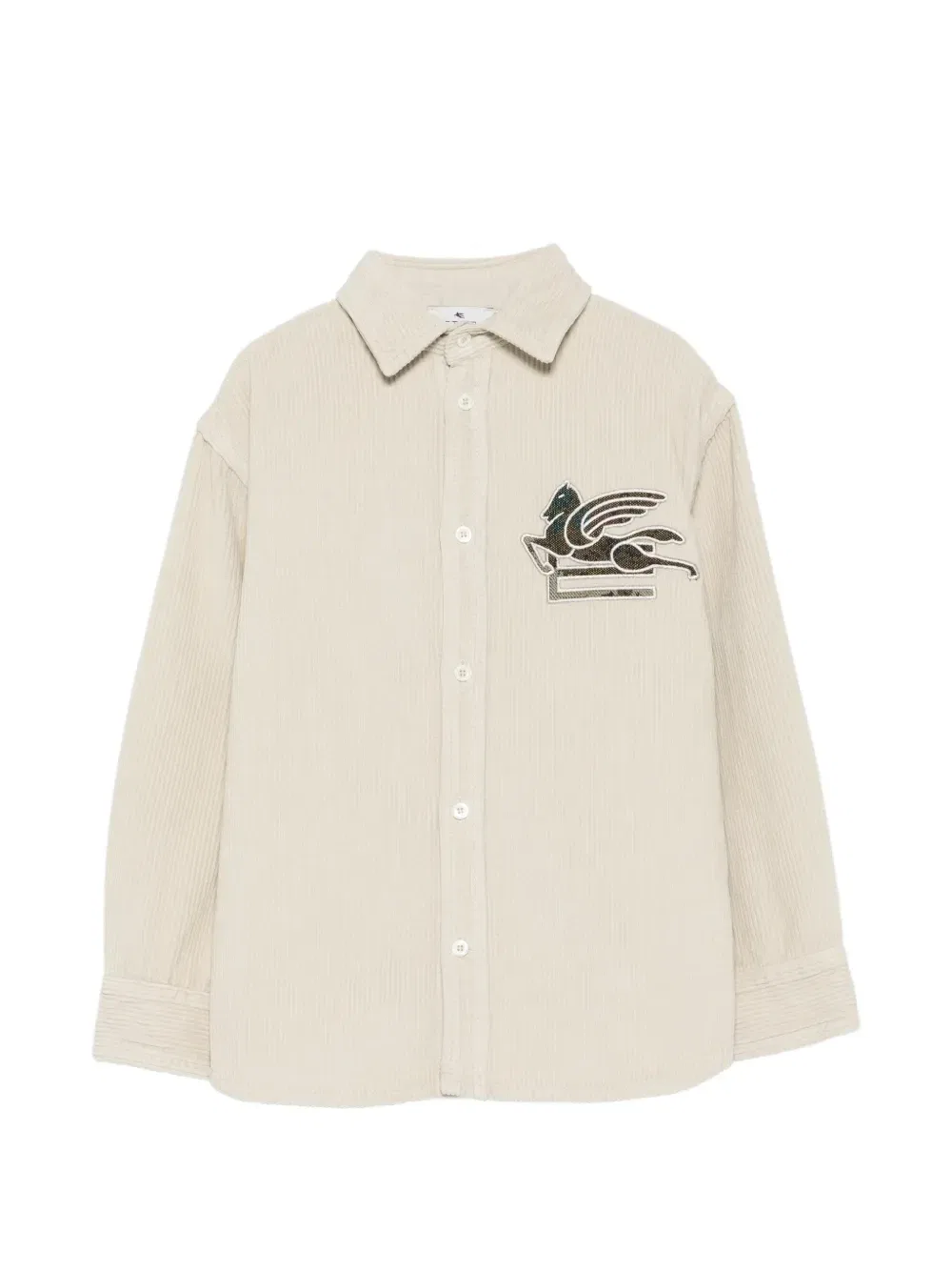 Рубашка из вельвета Pegaso Etro Kids, бежевый