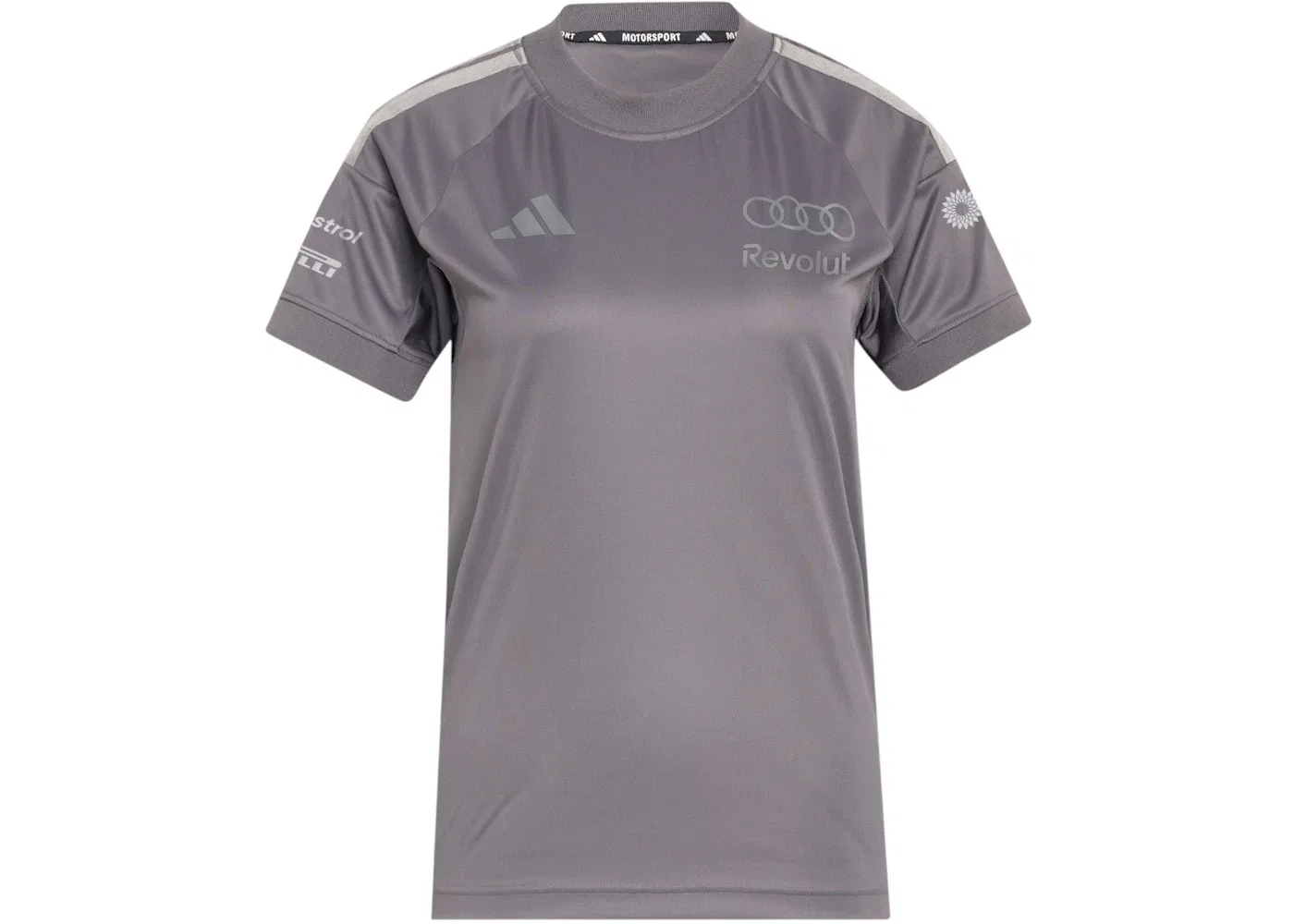 Женская футболка с коротким рукавом Jersey Adidas, Grey Strata/Iron Metallic