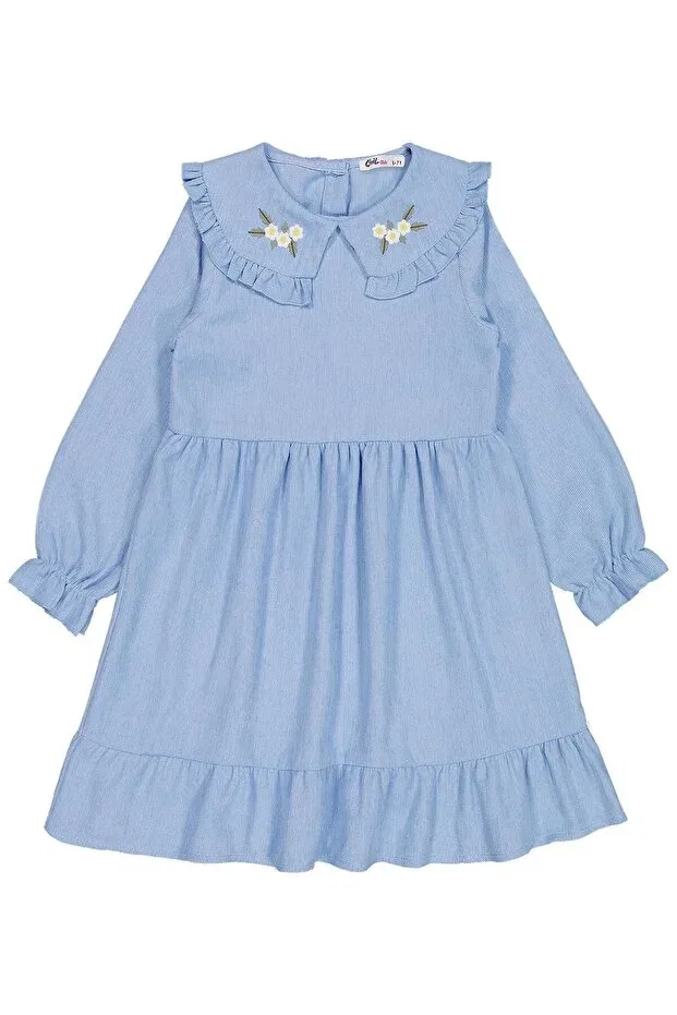 Детское платье для девочек с воланами Ruffled Skirt Dress Civil Girls, Blue
