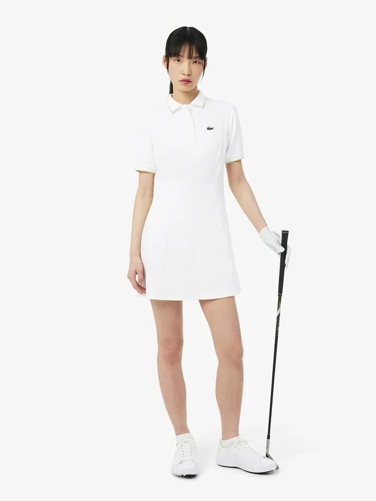 Платье поло LACOSTE White