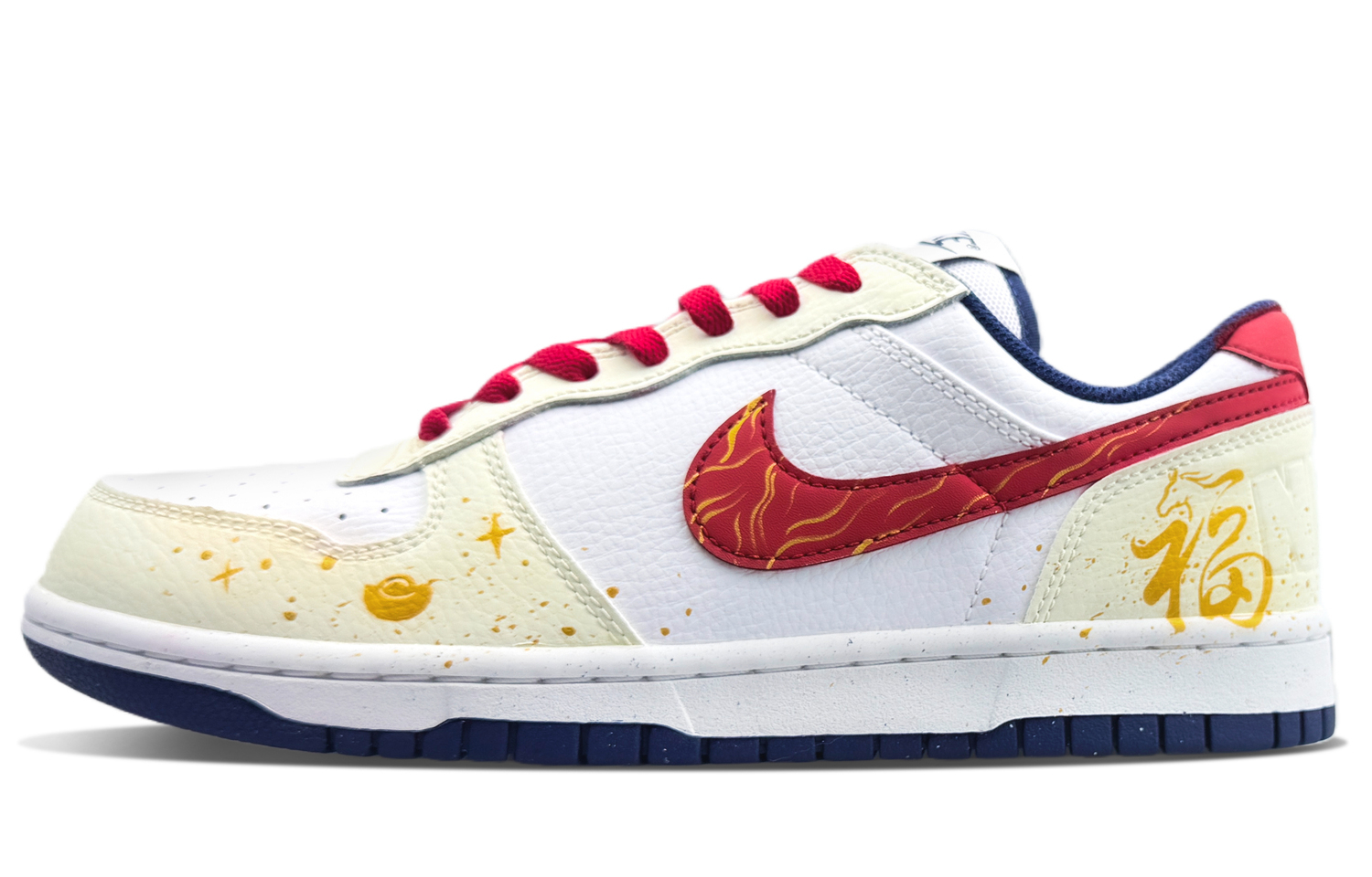 

Nike Мужские низкие скейтборд-кеды Big Slip Resistant, Abusive Resistant, Abusive, дышащие, белый с красными элементами