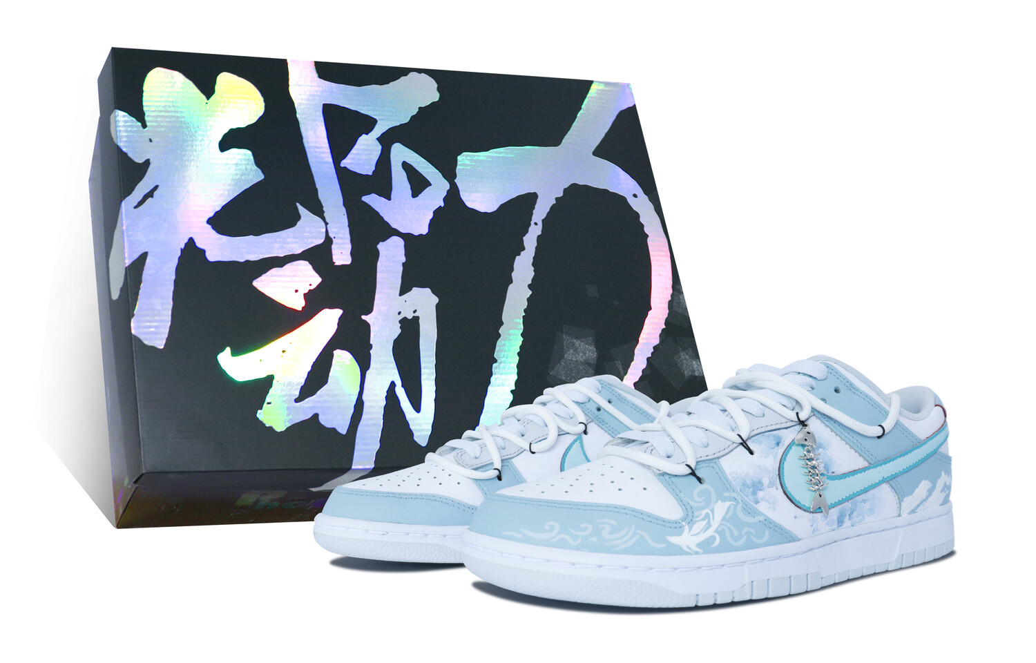 

Кроссовки Nike Dunk Skateboarding Shoes Unisex Low-top Cyan/Blue/White, голубой, Синий, Кроссовки Nike Dunk Skateboarding Shoes Unisex Low-top Cyan/Blue/White, голубой