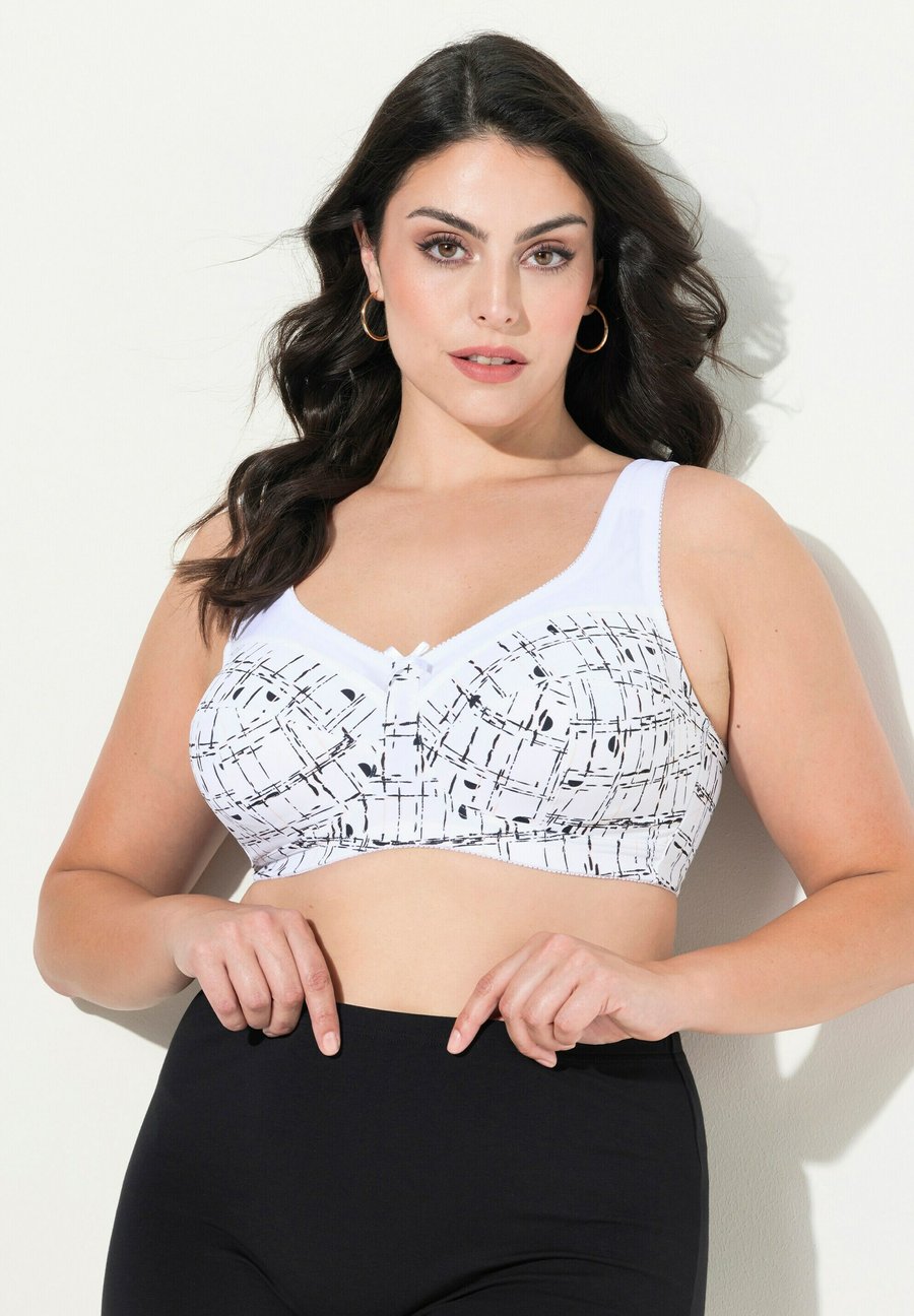 

Бюстгальтер Ulla Popken T-shirt bra, Snow White/White