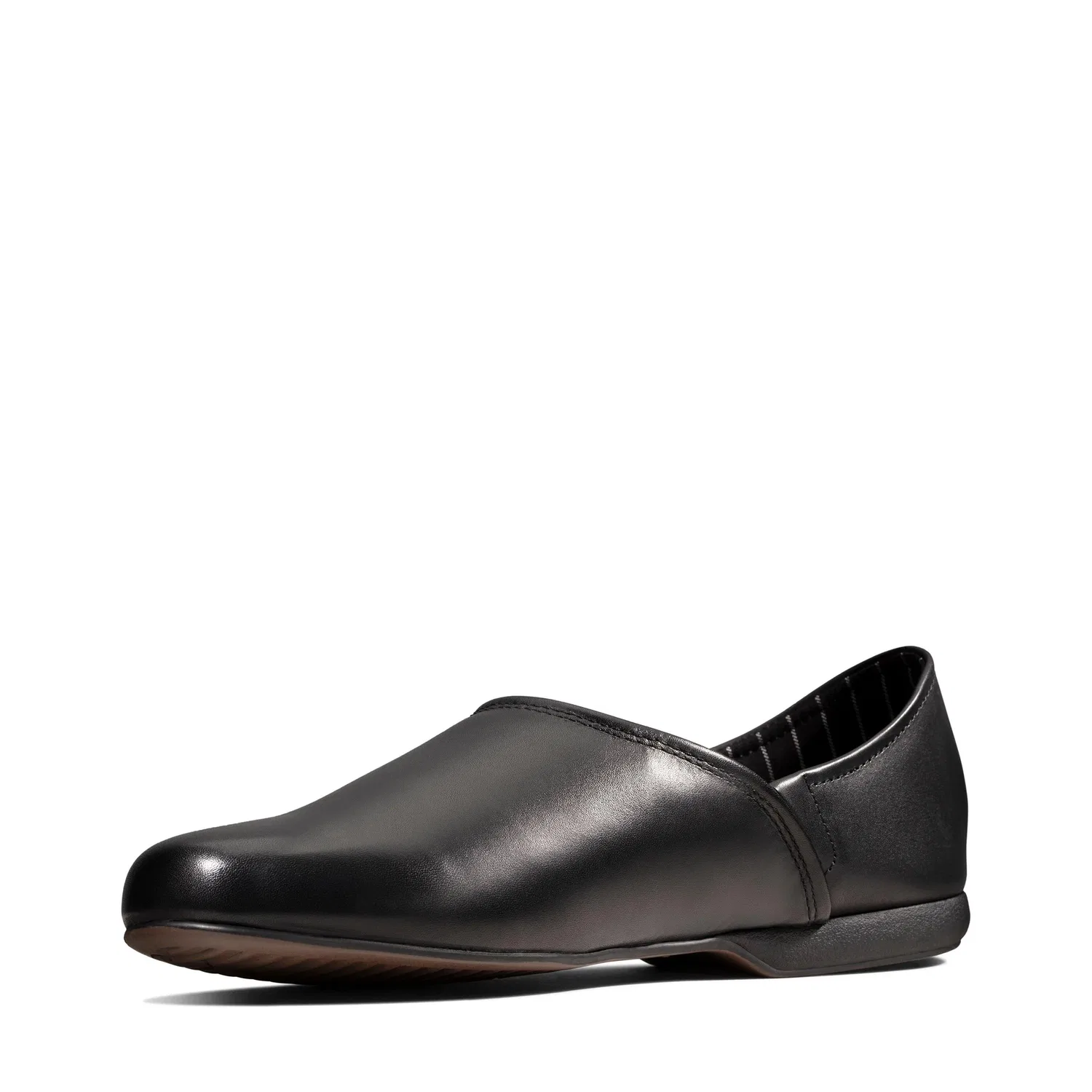 Тапочки мужские кожаные Clarks, черный — фото 4