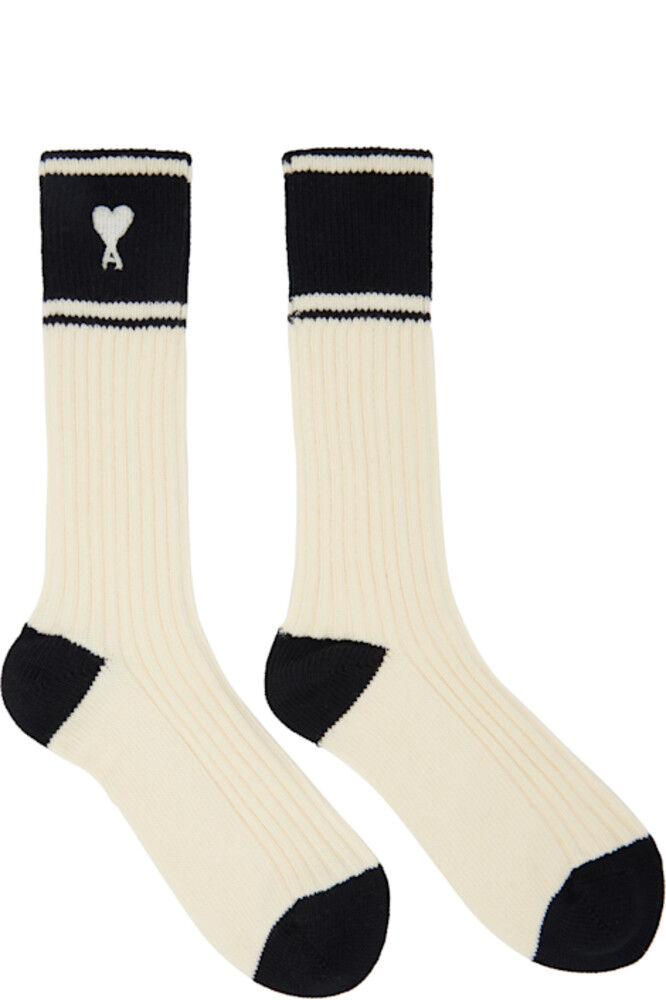 

Носки в полоску из хлопка Ami de Coeur от Off-White AMI Paris