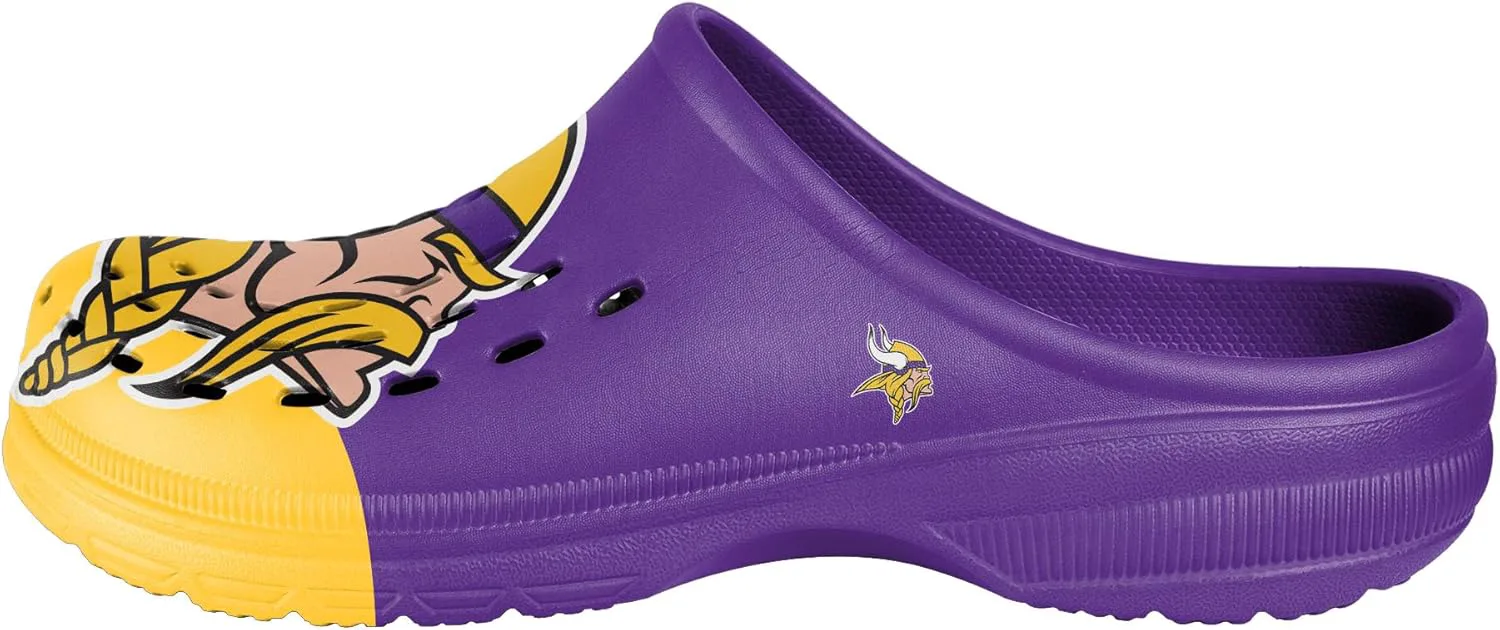 

Мужские сабо FOCO NFL с крупным логотипом команды, удобные водонепроницаемые слипоны