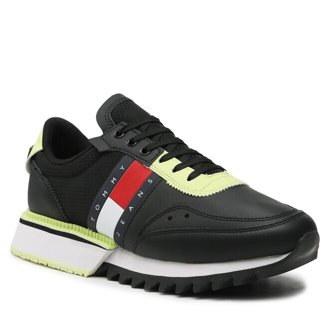 

Кроссовки Tommy Jeans Cleated, черный, Черный;серый, Кроссовки Tommy Jeans Cleated, черный