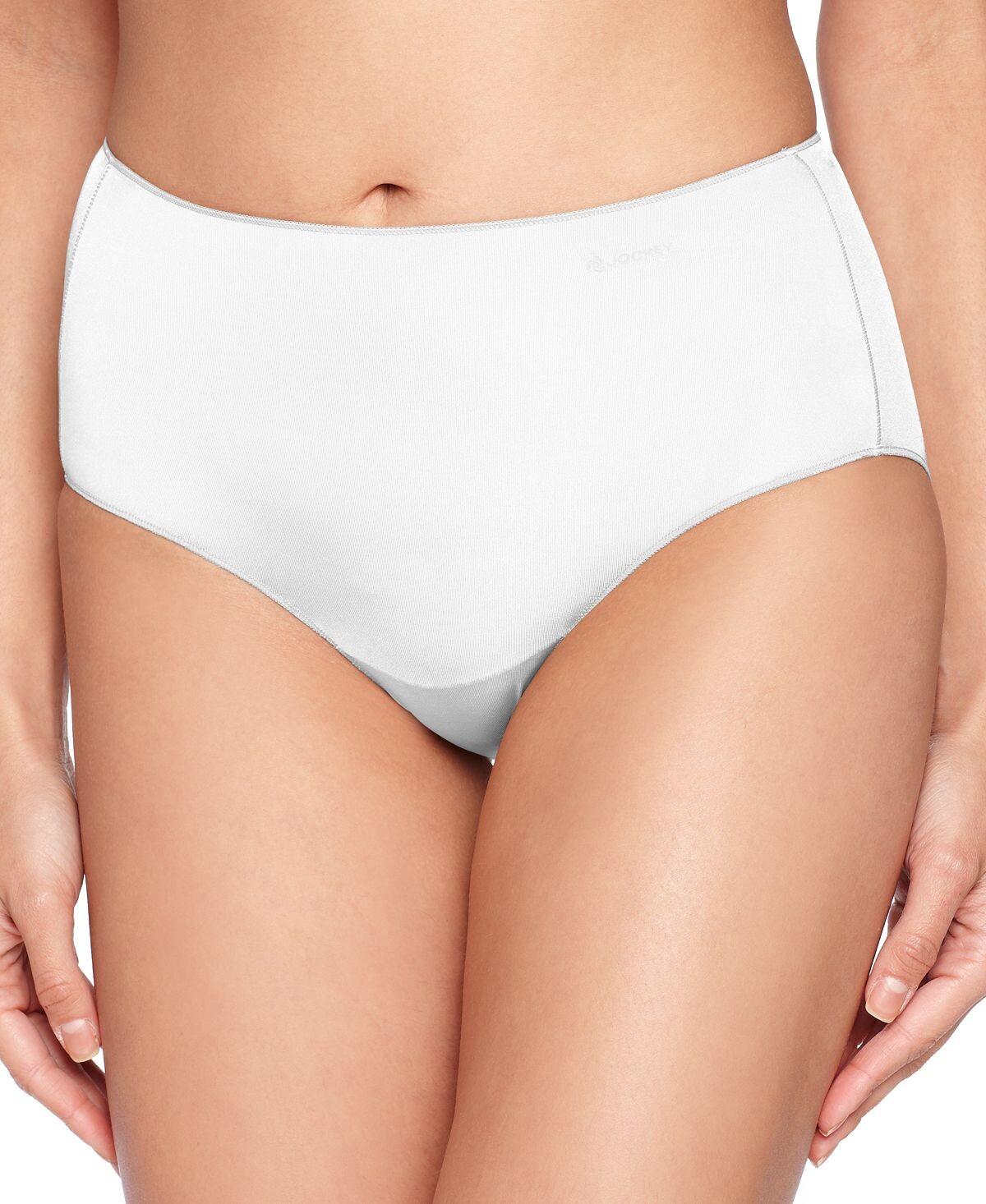 

Нижнее белье No Panty Line Promise Hip Brief 1372, увеличенные размеры Jockey, белый