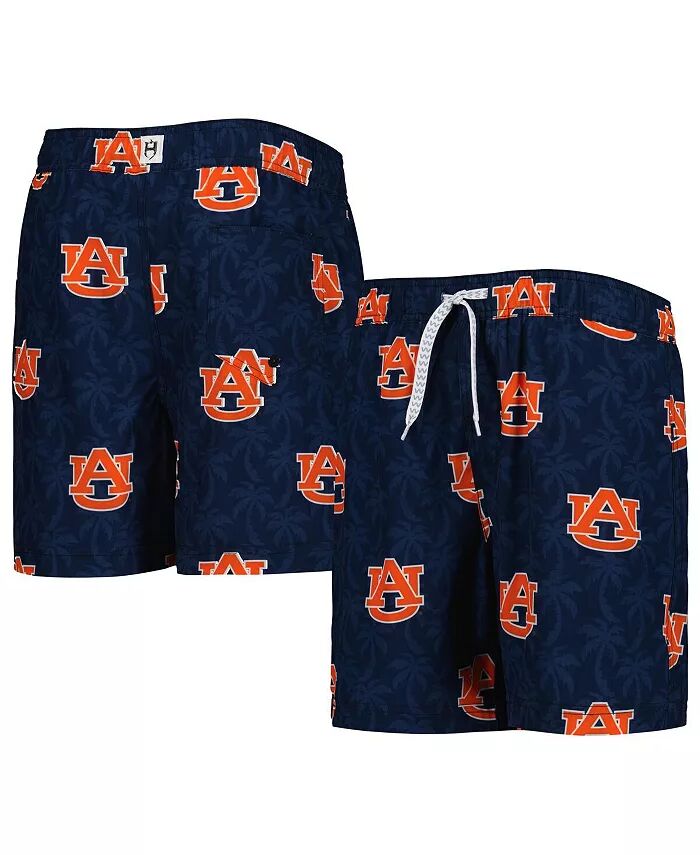 

Шорты для плавания Big Boys Navy Auburn Tigers Palm Tree Wes & Willy