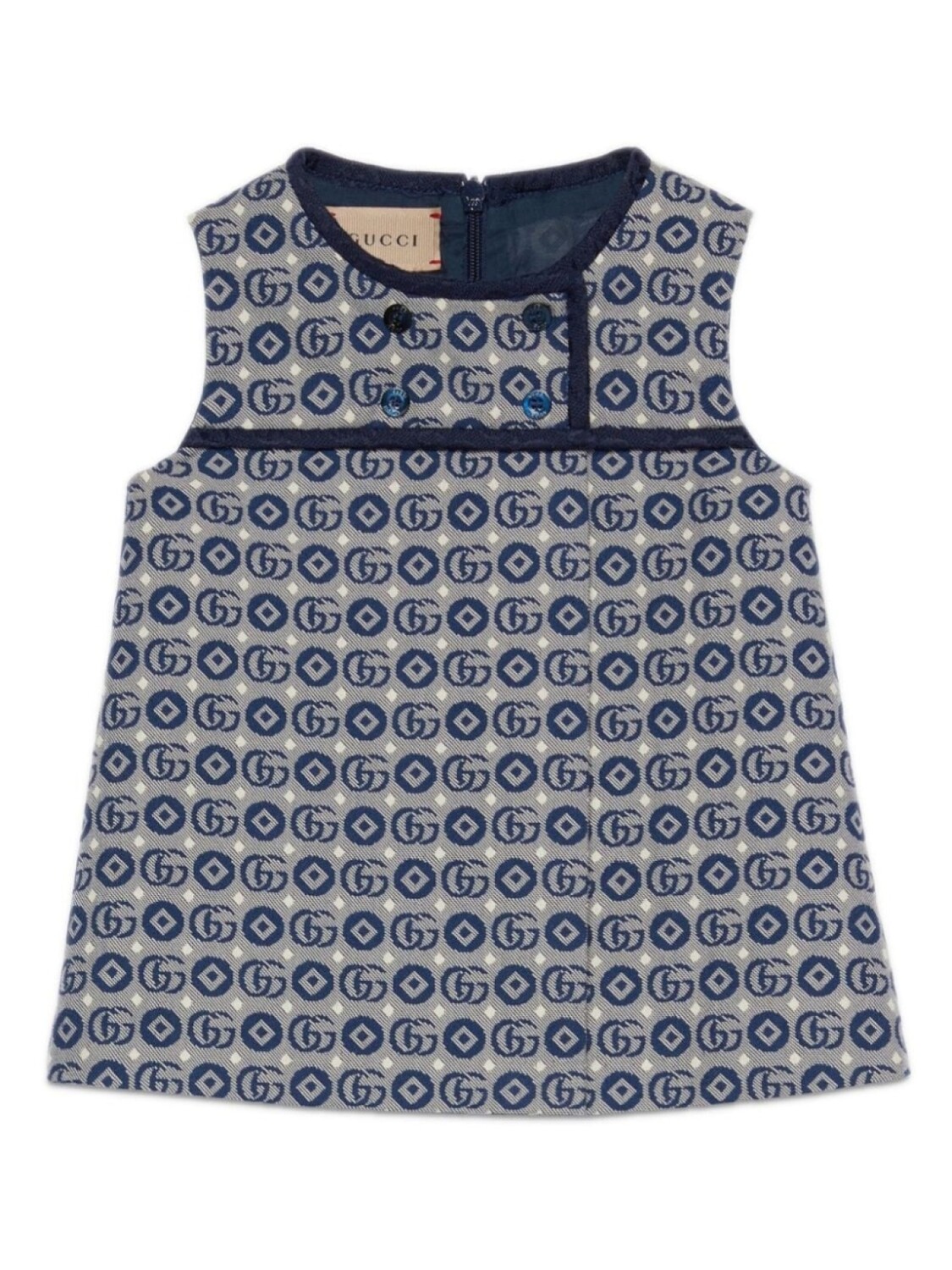 

Gucci Kids платье с логотипом Double G, синий