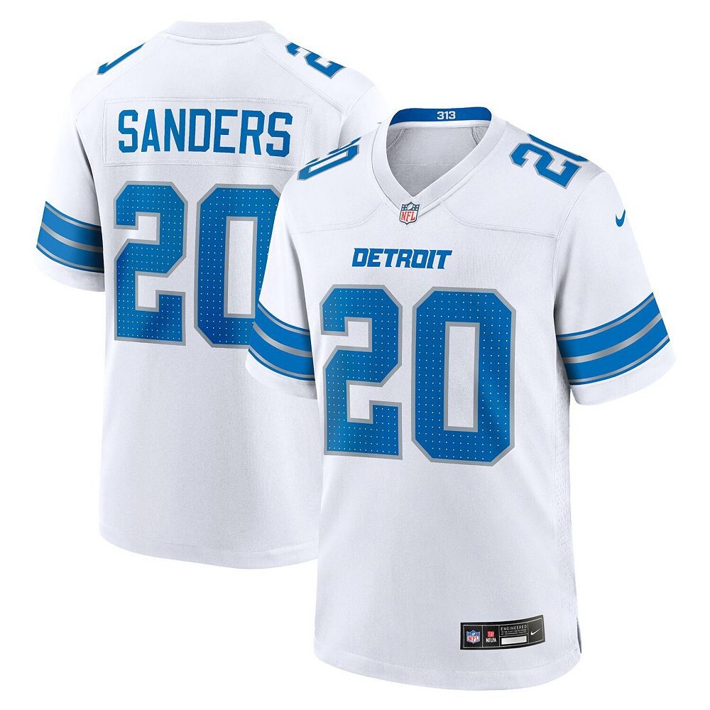 

Мужское джерси Nike Barry Sanders White Detroit Lions Retired Player Game, цвет Lns White