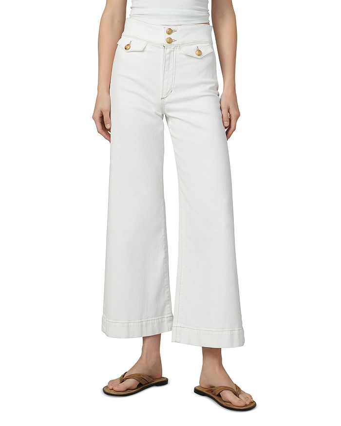 

Джинсы Ellia High Rise Wide Leg Ankle Jeans цвета «молоко» Joe's Jeans, белый