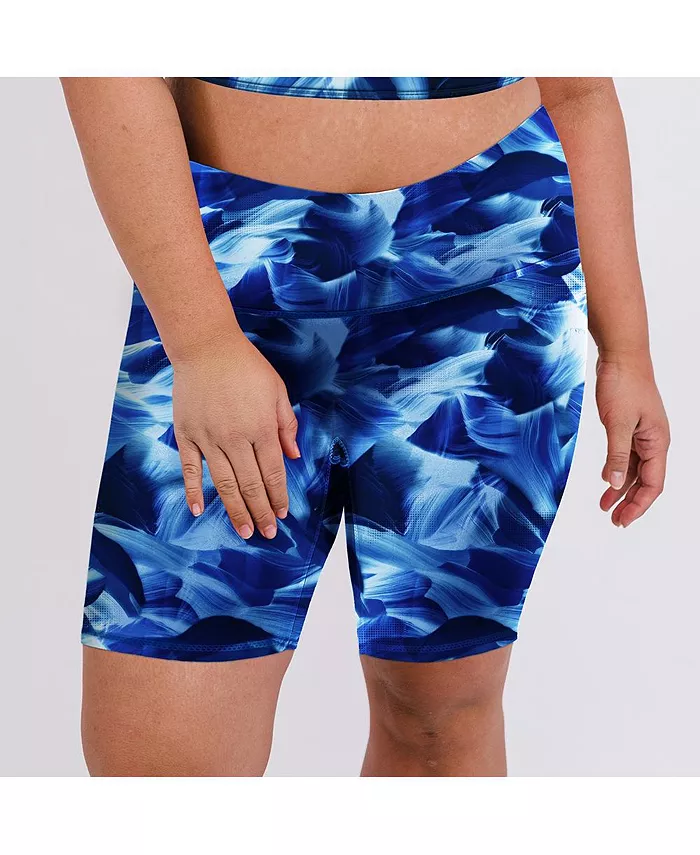 

Длинные велосипедные шорты для плавания больших размеров с утягивающим эффектом Calypsa, мультиколор