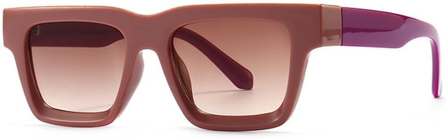 

Популярные цветные солнцезащитные очки для женщин, ретро-очки, модные солнцезащитные очки для мужчин с градиентным покрытием и защитой от УФ-излучения UV400 TVTBBVV, Red