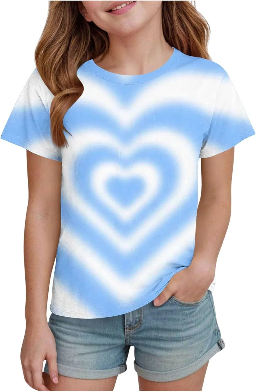 Футболка с принтом Tie Dye, Zzalalana, Blue