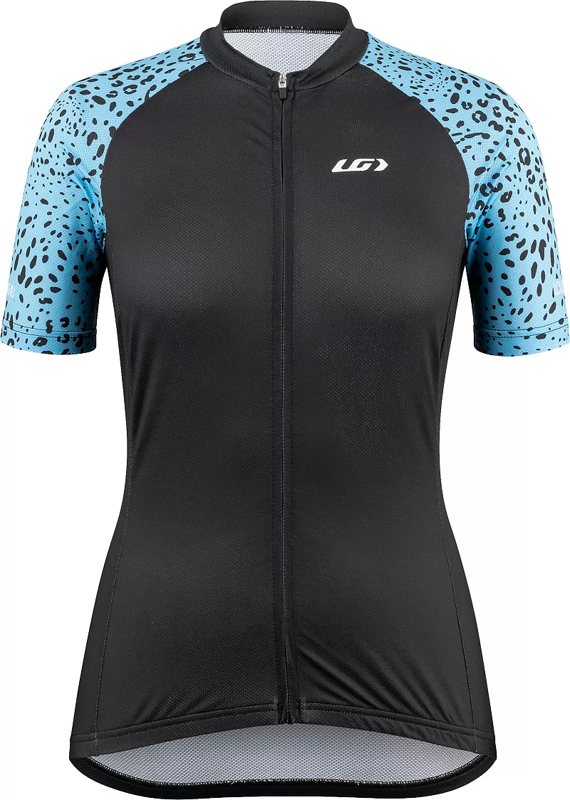

Женская велосипедная майка Louis Garneau PRT, цвет Black/Serenity Blue