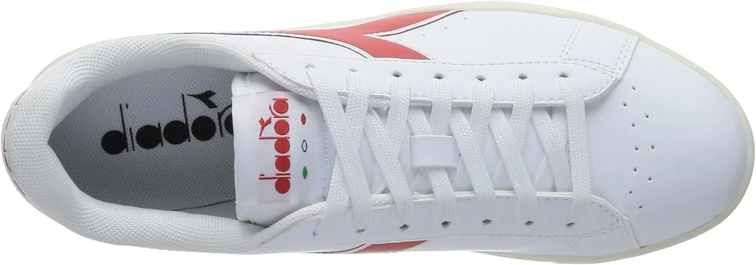 Кроссовки Diadora Unisex Torneo Gymnastics Shoes, Wht High Risk Red Whisper Wht — фото 3