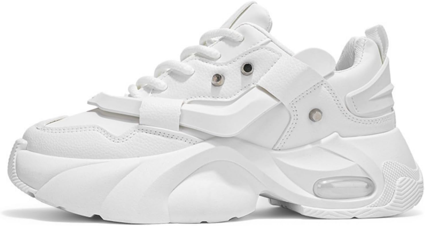 

Мужские кроссовки HOUDBDOL с толстой подошвой, шнурками и платформой, на танкетке, низкие, с эффектом увеличения роста, модного стиля, удобные и повседневные, подходят для работы, занятий в спортзале и школы, белый