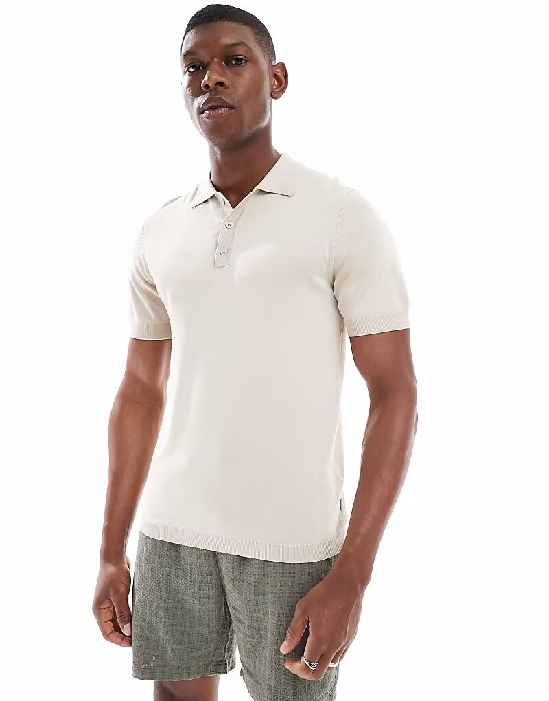 

ONLY & SONS трикотажное поло цвета экрю