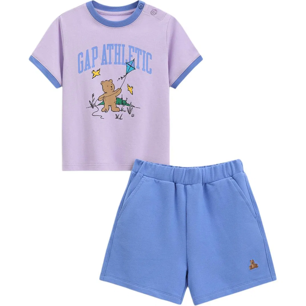 Детская спортивная одежда Casual с круглым вырезом GAP, Marine Blue — фото 3