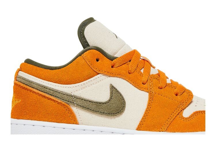Кроссовки Air Jordan 1 Low SE GS Ceramic, оранжевый — фото 2
