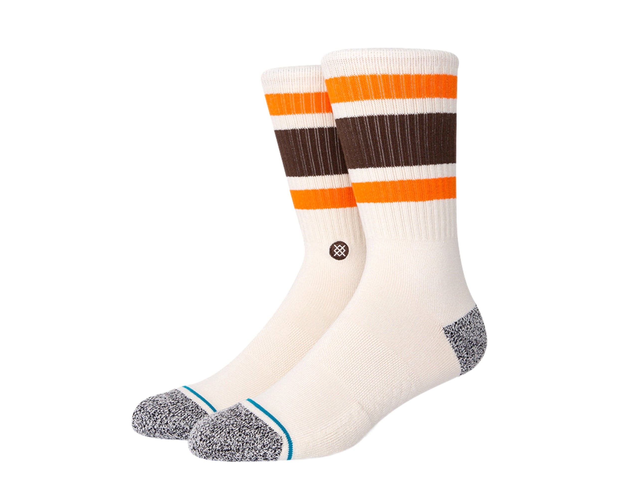 

Носки Stance Casual Boyd ST Off White/Orange/Brown Crew A556A20BOS-OFW