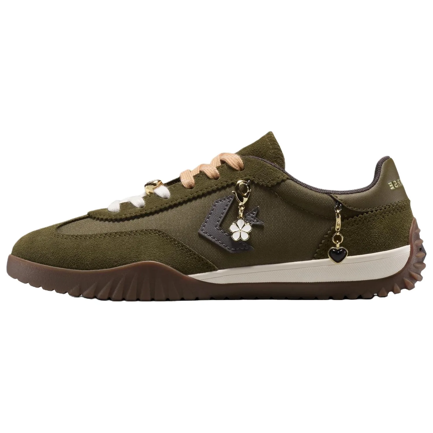 Converse Run Star Trainer Nylon Low top Casual Shoes Unisex Olive Green