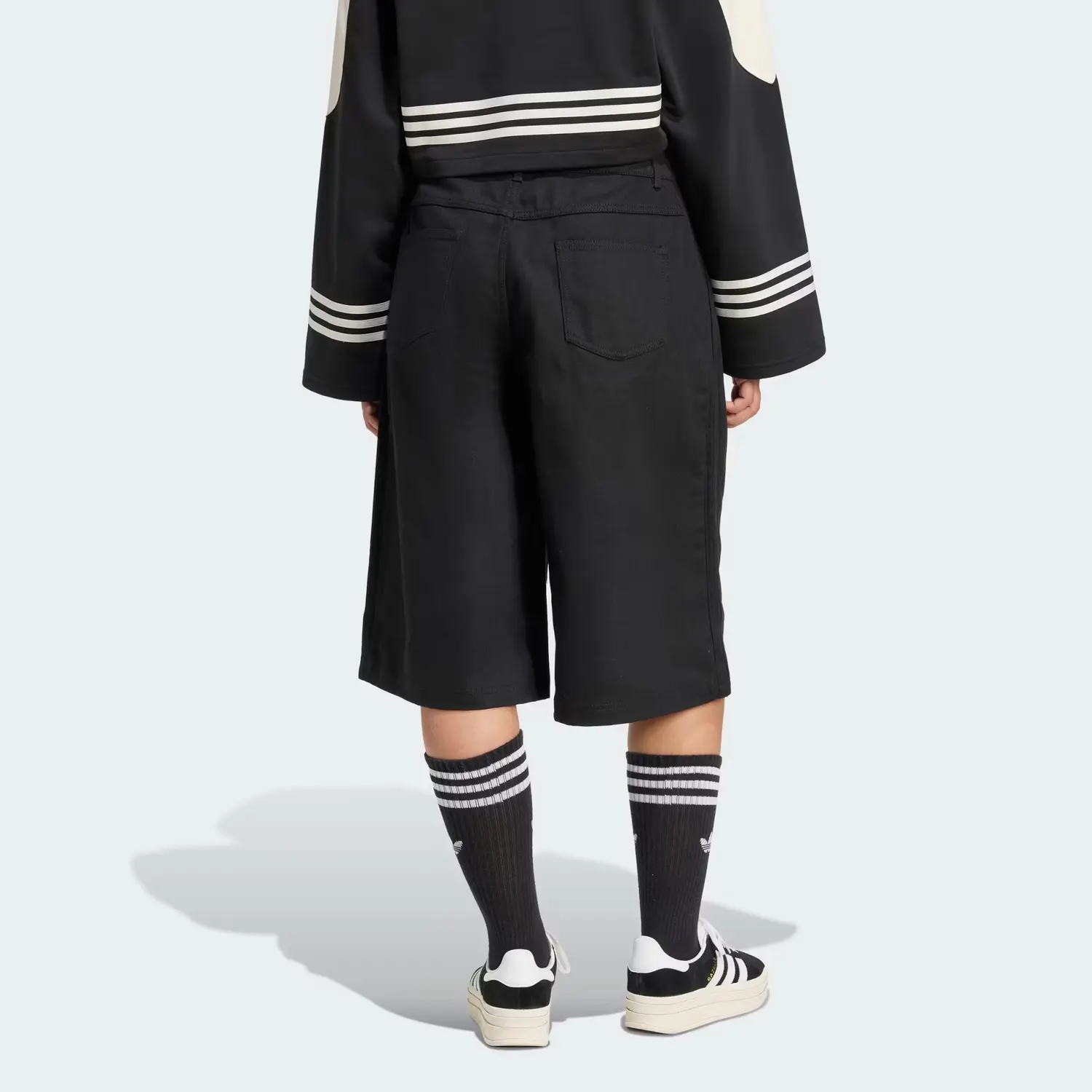 Шорты Adidas с вышитым логотипом Adidas Originals, черный — фото 3