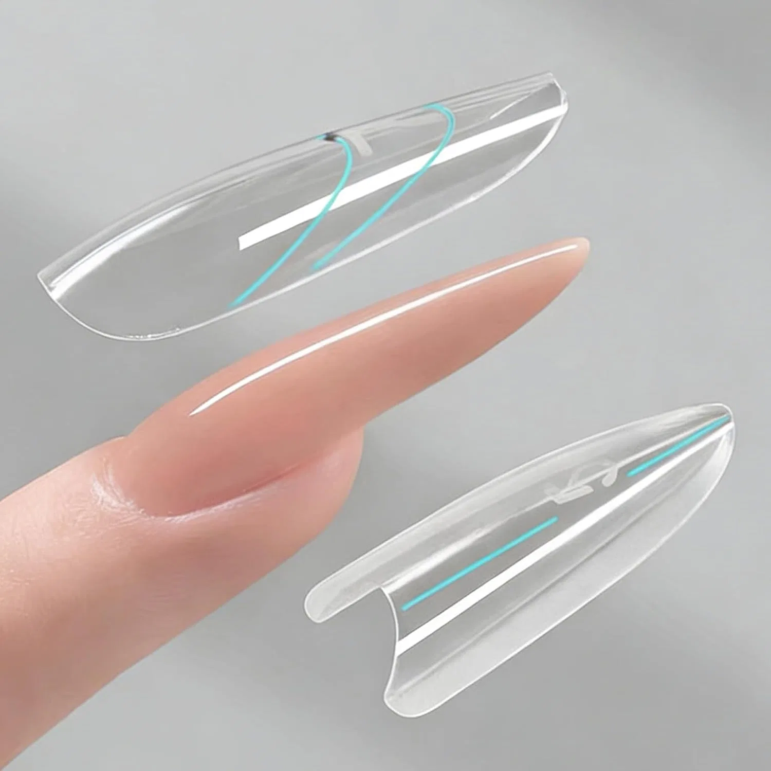 Набор из 240 двойных форм для наращивания ногтей Polygel (овальные) Brtnup, Oval