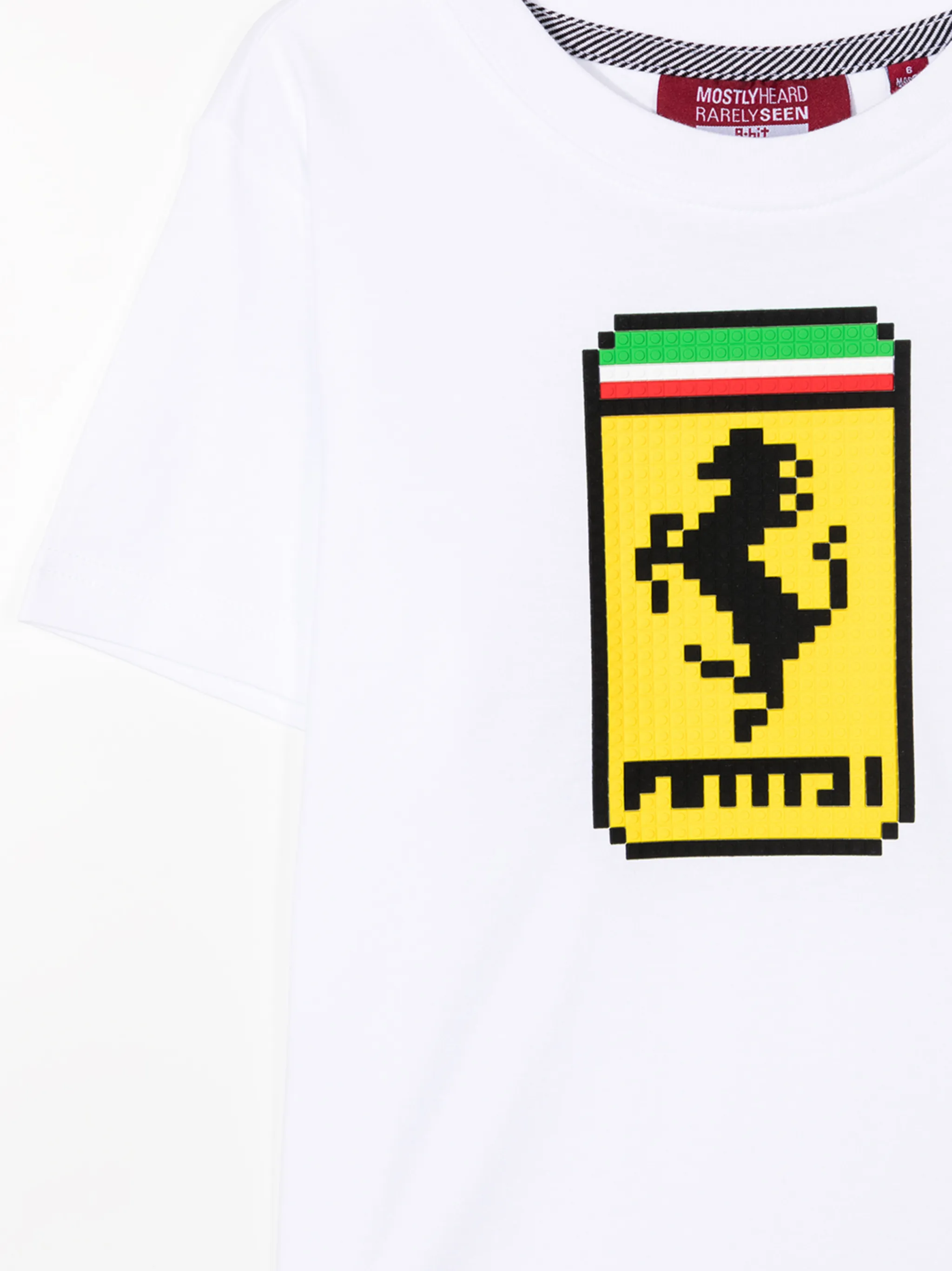Футболка с графичным принтом Mostly Heard Rarely Seen 8-Bit, белый — фото 3