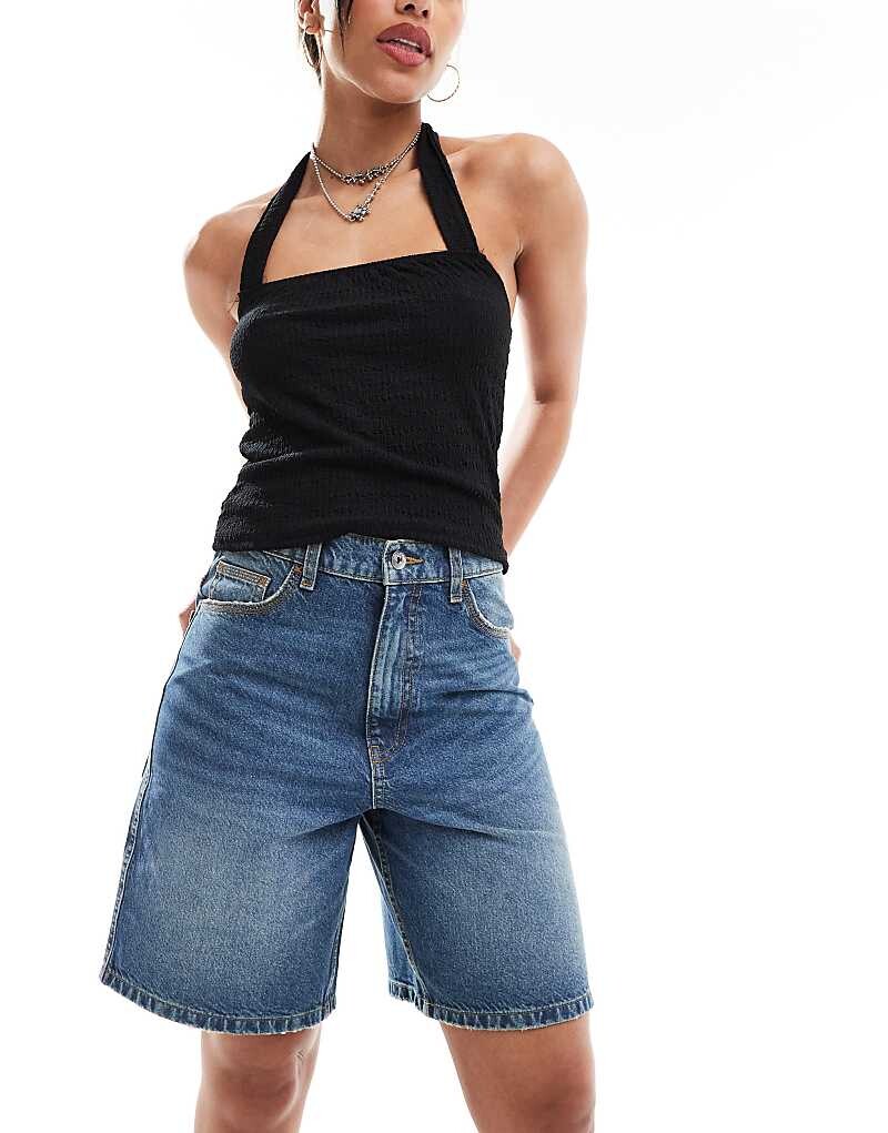 

COLLUSION – X002 – Синие джинсовые шорты-бермуды