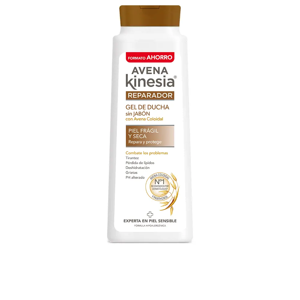 

Гель для душа Reparador gel ducha sin jabón Avena Kinesia, 750 мл.