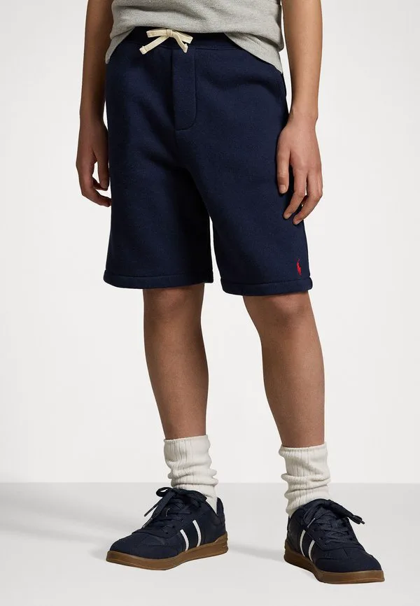Флисовые короткие шорты на шнуровке, 714y Polo Ralph Lauren, Cruise Navy