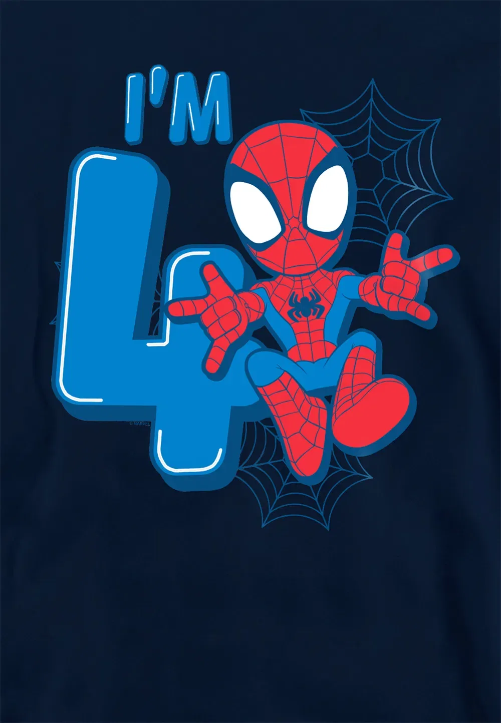 Детская худи Spiderman, темно-синий, Marvel, темно-синий — фото 2