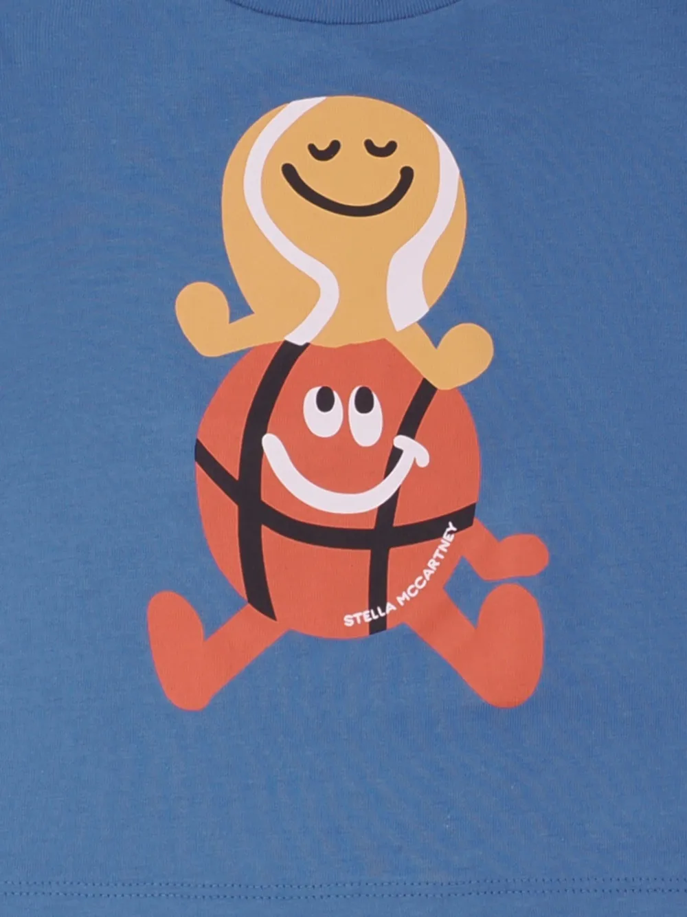 Футболка с графичным принтом Stella Mccartney Kids, синий — фото 3