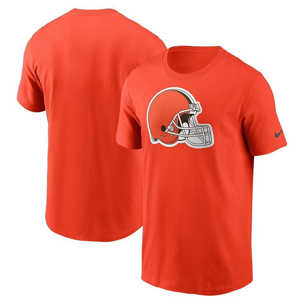 Мужская футболка Nike Orange Cleveland Browns Logo Essential, цвет Brn Orange — фото 2