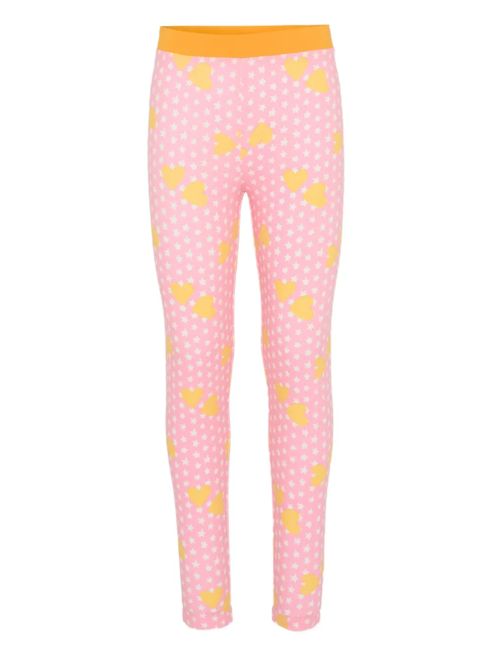 Леггинсы с комбинированным принтом Stella Mccartney Kids, розовый