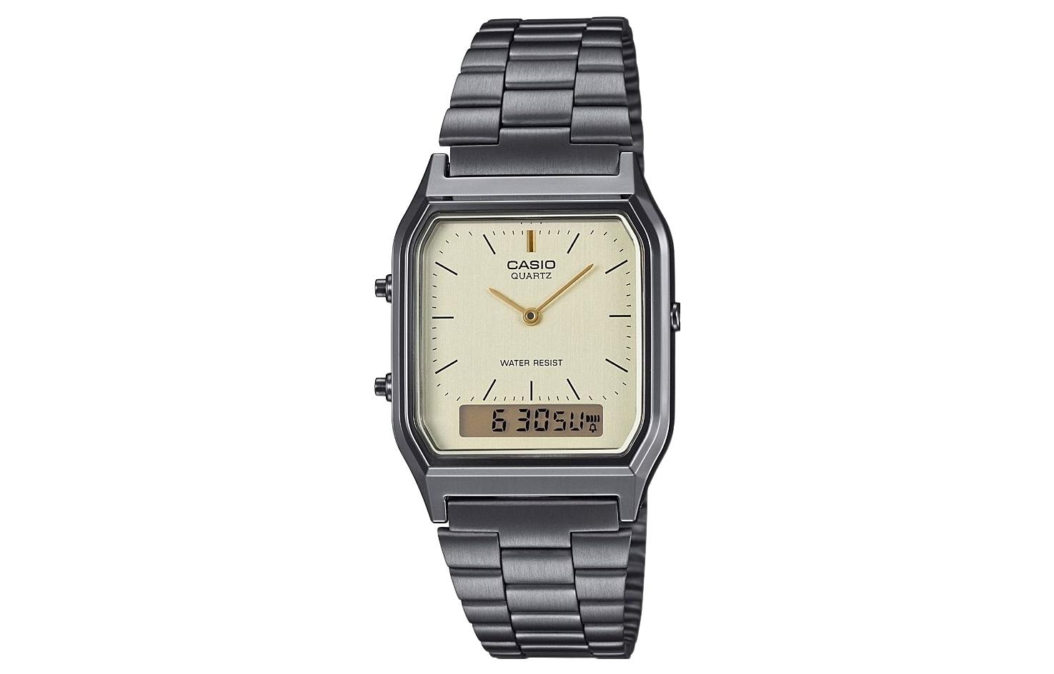 

CASIO Часы Unisex Standard Series 27mm Yellow Watch AQ-230EGG-9AEF, Beige Watch Dial