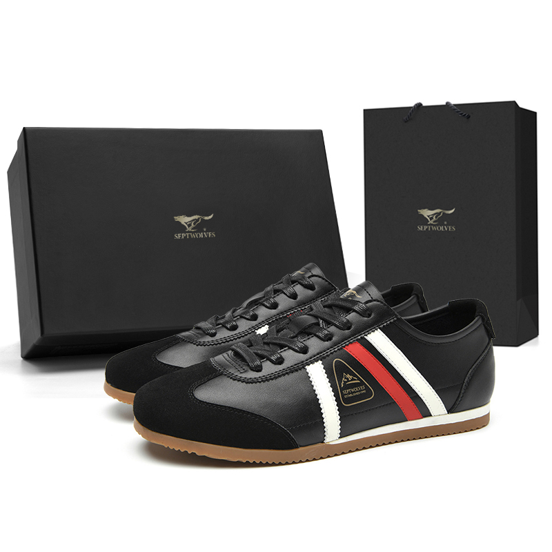 

Низкие повседневные туфли мужские SEPTWOLVES, Black (Standard Leather Shoe Size)