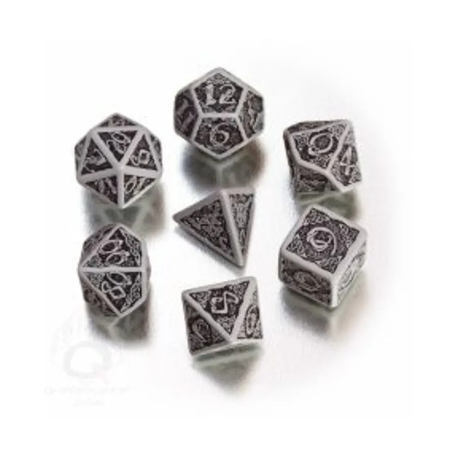 

Poly Set Серый с черным (7), Celtic 3D Dice